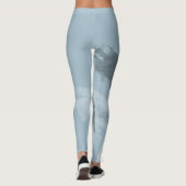 Modische monochrome Urban Graffiti Smear Leggings (Rückseite)