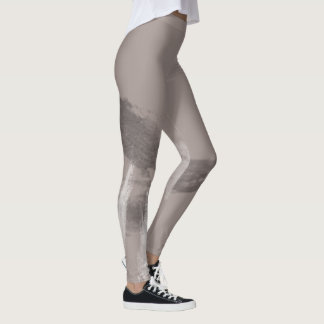 Modische monochrome Urban Graffiti Smear Leggings
