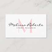 modische Monogramm-Visitenkarte Visitenkarte (Vorderseite)