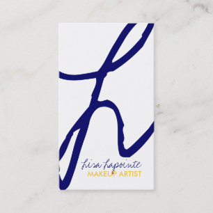 Modische Monogramm-Visitenkarten Visitenkarte