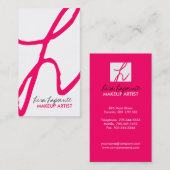 Modische Monogramm-Visitenkarten Visitenkarte (Vorne/Hinten)