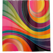 Modische multi Farbe Duschvorhang (Vorderseite)