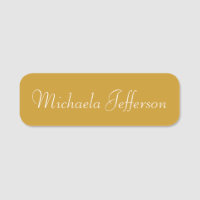 Modische Mustard Yellow handgeschriebene Kalligrap