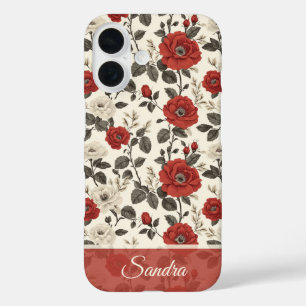 Modische Mutter Geschenke Rose Blumen individuell iPhone 16 Hülle