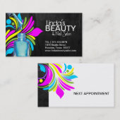 MODISCHE NAGEL-SALON-VISITENKARTE TERMINKARTE (Vorne/Hinten)