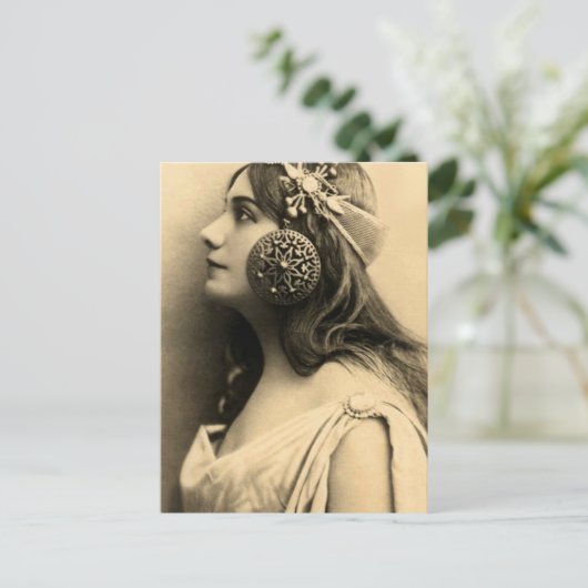 Modische Ohrabdeckungen Postkarte (Stehend Vorderseite)