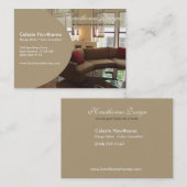 Modische Ovale Profil-Visitenkarte Visitenkarte (Vorne/Hinten)