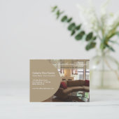 Modische Ovale Profil-Visitenkarte Visitenkarte (Stehend Vorderseite)