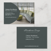 Modische Ovale Profil-Visitenkarte Visitenkarte (Vorne/Hinten)