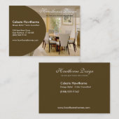 Modische Ovale Profil-Visitenkarte Visitenkarte (Vorne/Hinten)