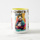 Modische Panda Art | Spaß und Whimsical Tasse (Zentrum)