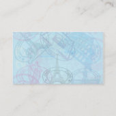 Modische Pass-Hintergrund-Visitenkarte Visitenkarte (Rückseite)
