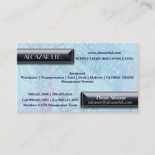 Modische Pass-Hintergrund-Visitenkarte Visitenkarte (Vorderseite)