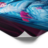 Modische Prinzessin in einer Jacke Poster (Ecke)