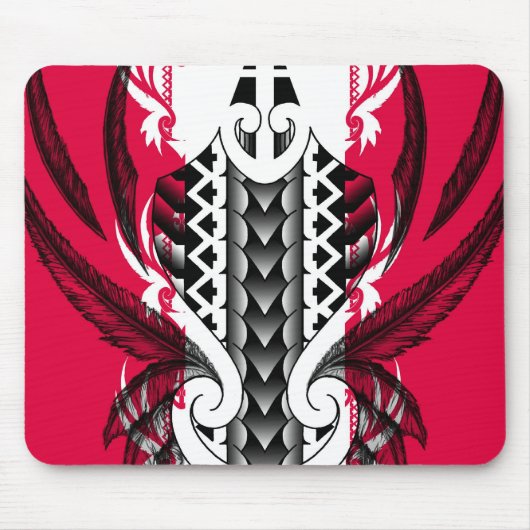 Modische rosa Tätowierungsentwürfe mit Mousepad (Vorne)