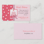 Modische rosa und LachsVisitenkarte Visitenkarte (Vorne/Hinten)