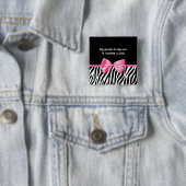 Modische rosa und schwarze button (Beispiel)