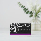 Modische Salon-Visitenkarte Visitenkarte (Stehend Vorderseite)