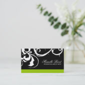 Modische Salon-Visitenkarte Visitenkarte (Stehend Vorderseite)