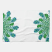 Modische schicke Pfau-Federn Geschirrtuch (Horizontal)