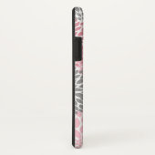 Modische schicke rosa graue Blumenblüte mit Case-Mate iPhone Hülle (Hinten/Rechts)