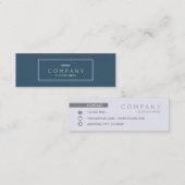 Modische schicke zeitgenössische gezierte mini visitenkarte (Vorne/Hinten)