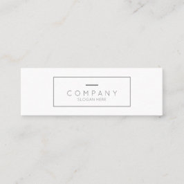 Modische schicke zeitgenössische weiße mini visitenkarte