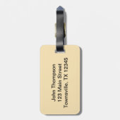 Modische Schlangen-Haut Gepäckanhänger (Rückseite vertikal)