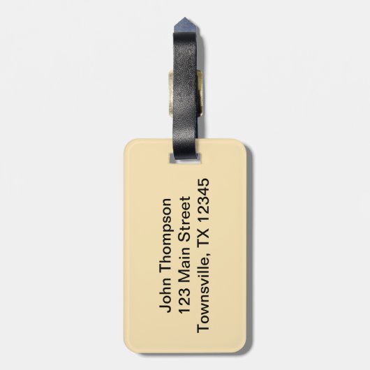 Modische Schlangen-Haut Gepäckanhänger (Rückseite vertikal)