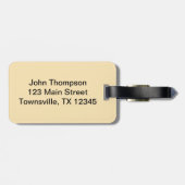 Modische Schlangen-Haut Gepäckanhänger (Rückseite horizontal)