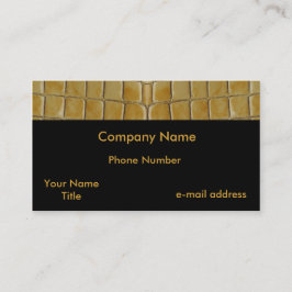 Modische Schlangenhaut Visitenkarte