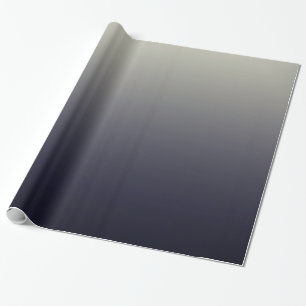 Modische schwarze Ombre Steigung Geschenkpapier