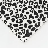 Modische Schwarzweiss-Leopard-Druck-Tier-Stellen Fleecedecke (Ecke)
