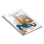 Modische Selfie Girl Add Foto Notebook Notizblock (Rechte Seite)