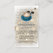 Modische Selfie Girl Business Card Visitenkarte (Rückseite)