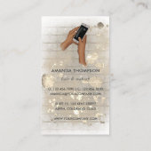 Modische Selfie Girl Visitenkarte (Rückseite)