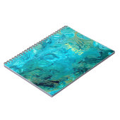 Modische smaragdblaue Imitate aus Marmor Notizblock (Linke Seite)