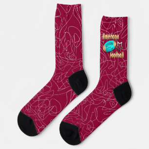 Modische Socken farbenfroh Fußball-Amerikanerin
