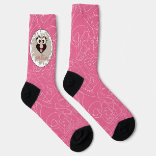 Modische Socken mit einem Haustier-Kobold