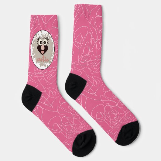 Modische Socken mit Haustier-Goblin (Rechts)