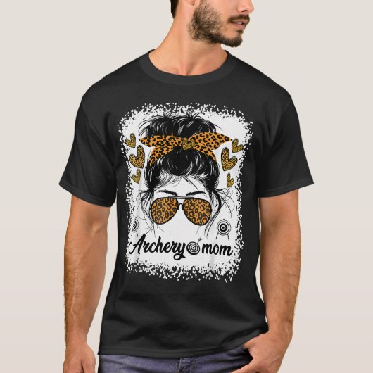 Modische Sportmutter Bogenschütze Bogenschützin St T-Shirt (Vorderseite)