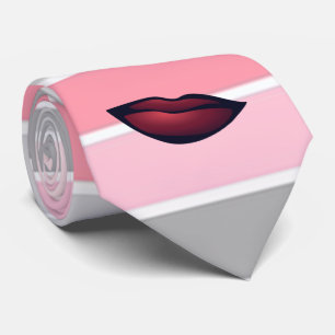 Modische Streifen , Lippen Krawatte