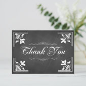 Modische Tafel danken Ihnen Karten (Stehend Vorderseite)