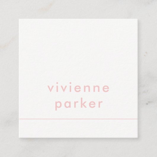 Modische tausendjährige sozial-Medium-Vernetzung Quadratische Visitenkarte (Vorderseite)