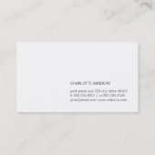 Modische Textur Visitenkarte (Rückseite)