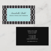 Modische Tiffany-Visitenkarten Visitenkarte (Vorne/Hinten)