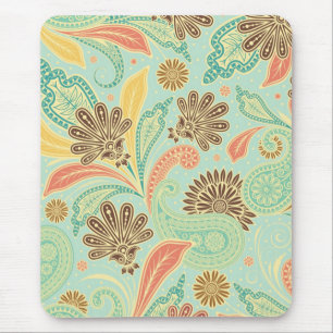 Modische trendige, mädchenhaft Vintage Paisleys Mousepad
