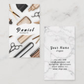 Modische Trends und stilvolle Haarschnitte Visitenkarte (Vorne/Hinten)