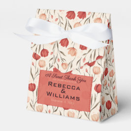 Modische Tulpen-Empfangs-Hochzeitsgunst-Boxen Geschenkschachtel