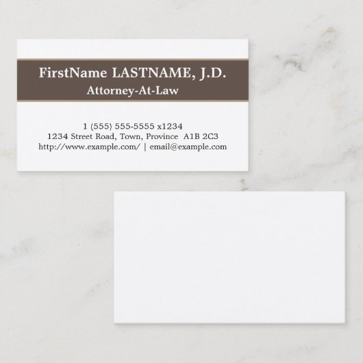 Modische u. glatte visitenkarte (Vorne/Hinten)